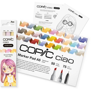 4013695268224 - Ciao Sunset Palette Starter Layoutmarker-Set farbsortiert 10 + 60 mm 1 Set 4013695268224 Copic 4013695268224 - Ciao Sunset Palette Starter Layoutmarker-Set farbsortiert 10 + 60 mm 1 Set 4013695268224 Copic