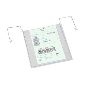 4052301027374 - 50 Sichttaschen mit Drahtbügel DIN A5 transparent glatt