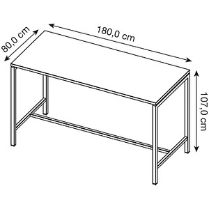 8056039559127 - Stehtisch Creo CRTR0180 3EB5 107cm (H) 180x80cm (BxT) rechteckig grau weiß 8056039559127 Quadrifoglio 8056039559127 - Stehtisch Creo CRTR0180 3EB5 107cm (H) 180x80cm (BxT) rechteckig grau weiß 8056039559127 Quadrifoglio