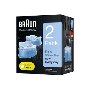 2 BRAUN Clean & Renew CCR 2 Reinigungskartusche für Rasierer
