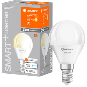 4058075778610 - Smarte LED-Lampe mit WiFi Technologie Sockel E14 Dimmbar Warmweiß (2700 k) ersetzt Glühlampen mit 40 w smart+ WiFi Mini Bulb Dimmable 1er-Pack