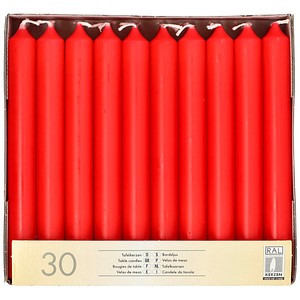4002911137000 - Tafelkerzen rot Größe 215 x 196 cm 1 Packung = 30 Stück 4002911137000 - Tafelkerzen rot Größe 215 x 196 cm 1 Packung = 30 Stück