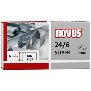 4009729003688 - Heftklammer 24 6 super Heftgeräte Heftzangen Stahl verzinkt 1000 St Pack Heftklammer 24 6 din super Material der Klammern Stahl - Novus 4009729003688 - Heftklammer 24 6 super Heftgeräte Heftzangen Stahl verzinkt 1000 St Pack Heftklammer 24 6 din super Material der Klammern Stahl - Novus
