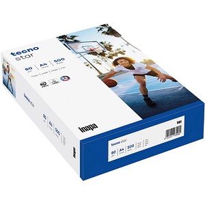 tecno Kopierpapier star DIN A4 80 g/qm 500 Blatt tecno Kopierpapier star DIN A4 80 g/qm 500 Blatt