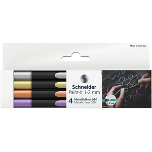 4004675153906 - Metallicliner 020 Paint-It 1-2 mm 4er Etui farbig sortiert 4004675153906 495967 4 Stück