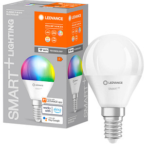 LEDVANCE WLAN-Lampe SMART+ WiFi Classic P40 RGBW E14 4,9 W matt, 1 St.
