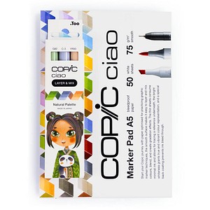 4013695268231 - Ciao Natural Palette Starter Layoutmarker-Set farbsortiert 10 + 60 mm 1 Set 4013695268231 Copic 4013695268231 - Ciao Natural Palette Starter Layoutmarker-Set farbsortiert 10 + 60 mm 1 Set 4013695268231 Copic