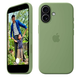 Apple Silikon Case mit MagSafe Handy-Cover für Apple iPhone 17 hellmoosgrün