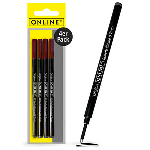 4014421700964 - 4 ONLINE Rollerball-Minen Gelschreiberminen schwarz 4014421700964 4 Stück