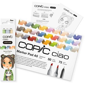 4013695268231 - Ciao Natural Palette Starter Layoutmarker-Set farbsortiert 10 + 60 mm 1 Set 4013695268231 Copic