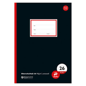 4006050122262 - Schulheft 734012226 Style Lineatur 26 kariert mit weißem Rand A4 90g schwarz 20 Blatt 40 Seiten 4006050122262 Staufen 4006050122262 - Schulheft 734012226 Style Lineatur 26 kariert mit weißem Rand A4 90g schwarz 20 Blatt 40 Seiten 4006050122262 Staufen
