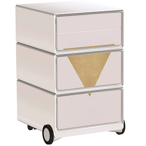 3660141951172 - easyOffice Classic Chic Rollcontainer weiß bunt 4 Auszüge 390 x 436 x 642 cm 3660141951172 PAPERFLOW