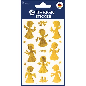 AVERY Zweckform Aufkleber Engel, gold, 8 Etiketten
