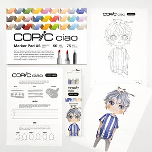 4013695268248 - Ciao Serene Palette Starter Layoutmarker-Set farbsortiert 10 + 60 mm 1 Set 4013695268248 Copic
