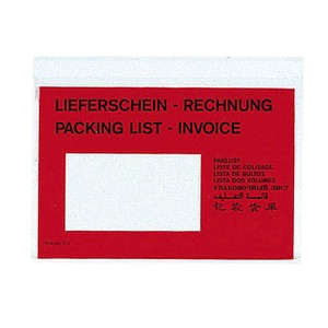 VP Lieferscheintaschen Kunststoff DIN C6 250 St.