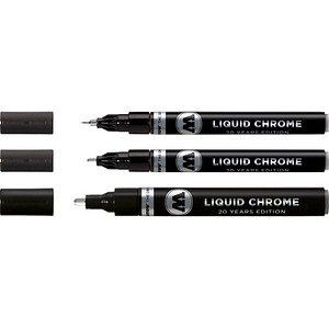 MOLOTOW LIQUID CHROME™ Acrylstifte-Set chrom 3 St.