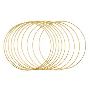 4006166307447 - Metallringe-Set beschichtet gold Ø 250 cm 4006166307447 Rayher
