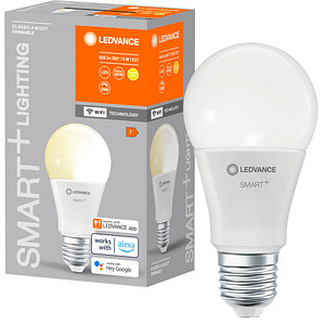 4058075778382 - Ledvance - Smarte LED-Lampe mit WiFi Technologie Sockel E27 Dimmbar Warmweiß (2700 k) ersetzt Glühlampen mit 60 w smart+ WiFi Classic Dimmable