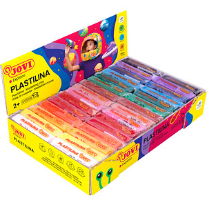 JOVI Plastilina Modellierknete - 30 Farben - 50g Riegel