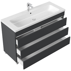 4251982679166 - POSSEIK Waschbecken mit Unterschrank FELLINI 120 grafit 1200 x 460 x 835 cm