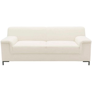 DOMO Collection 2,5-Sitzer Sofa Jamie creme braun Stoff 192,0 x 81,0 x 76,0 cm, 1 St.