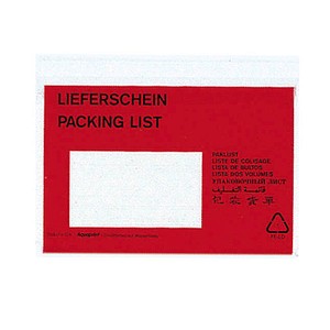 VP Lieferscheintaschen Kunststoff DIN C6 250 St.
