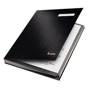 Unterschriftenmappe 19 Fächer schwarz