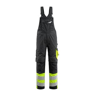 5711074287864 - Arbeitshose Sunderland Warnschutz Unisex schwarz hi-vis gelb Größe 24 5711074287864 MASCOT