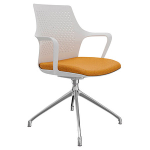 4260761570068 - Konferenzstuhl Eta 4260761570068 orange weiß Kunststoff