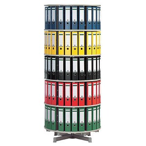 Ordnerdrehsäule hellgrau für bis zu 120 Ordner