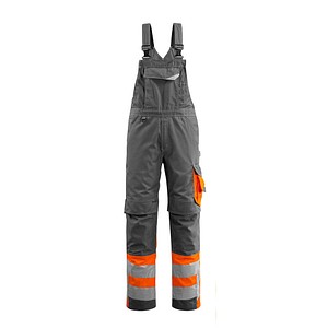 5711074290468 - Arbeitshose Sunderland Warnschutz Unisex dunkelanthrazit hi-vis orange Größe 52 5711074290468 MASCOT
