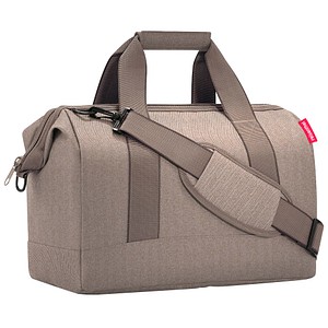 4012013744433 - Reisetasche allrounder M Kunstfaser herringbone mokka MS6054