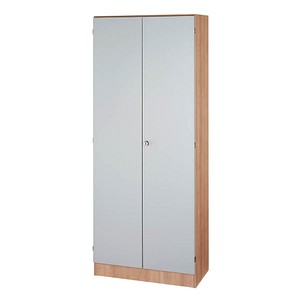 4032062023723 - HAMMERBACHER Aktenschrank 6100 V6100 N S SG nussbaum silber 4 Fachböden 800 x 420 x 2004 cm