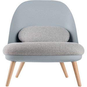 3660141232394 - Lounge Sessel 4-Fuß B 700 x T 655 x H 755 mm gepolstert Sitzschale blaugrau 3660141232394 - Lounge Sessel 4-Fuß B 700 x T 655 x H 755 mm gepolstert Sitzschale blaugrau