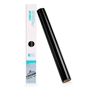 LOKLiK - Basic Bügelfolie - Transferfolie - Schwarz - 30,5 cm x 1,8 m