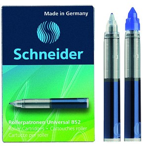 5 Schneider Universal 852 Tintenrollerminen blau