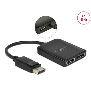 DeLOCK DisplayPort 1.4 Splitter 1 x DisplayPort to 2 x DisplayPort MST