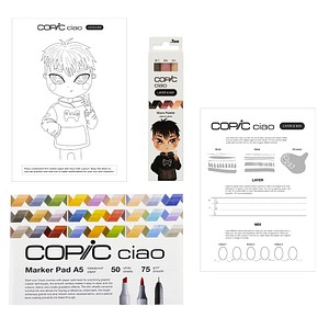4013695268255 - Ciao Warm Palette Starter Layoutmarker-Set farbsortiert 10 + 60 mm 1 Set 4013695268255 Copic