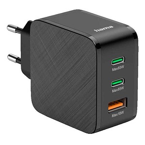 hama Ladeadapter schwarz, 65 Watt