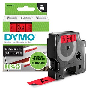 DYMO D1-Etikettenband  schwarz auf rot  19 mm x 7 m - Image 5