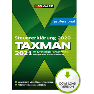 9783648147405 - LEXWARE TAXMAN professional 2021 (für das Steuerjahr 2020) Software Vollversion (Download-Link) 9783648147405 - LEXWARE TAXMAN professional 2021 (für das Steuerjahr 2020) Software Vollversion (Download-Link)