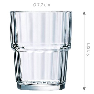 ARCOROC Trinkgläser Norvege FB25 250,0 ml, 6 St.