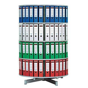 Ordnerdrehsäule hellgrau für bis zu 144 Ordner