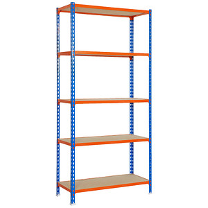 Simonrack Schwerlastregal MADERCLICK MEGAPLUS 5 8425437077579 orange, blau 120,0 x 50,0 x 200,0 cm