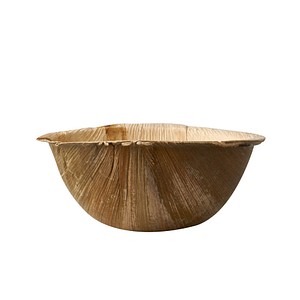 4002911871850 - Einwegschalen pure ø 150 mm 425 ml 25 Stk kompostierbar hitzebeständig individuelle Optik aus Palmblatt