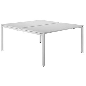 3660141254853 - Doppelschreibtisch easyDesk B2P80X1601313 75cm (H) 160cmx166cm (BxT) rechteckig weiß   Weiß 3660141254853 PAPERFLOW