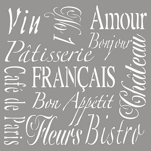4006166433856 - Dekor-Schablone French Living grau 4006166433856 - Dekor-Schablone French Living grau