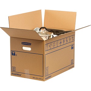 Bankers Box Umzugskartons SmoothMove Standard 55,5 x 35,5 x 36,0 cm, 10 St.