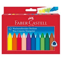 12 FABER-CASTELL Wachsmalstifte Triangular 12 FABER-CASTELL Wachsmalstifte Triangular