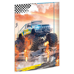 4002871453714 - Zeichenmappen RNK Zeichenm A3 Truck 1St A3 Monster Trucks